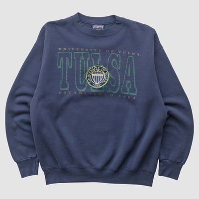 Tulsa Golden Hurricane Jansport 90s Pullover Sweatshirt - Navy - M by Fanatics Real Vintage