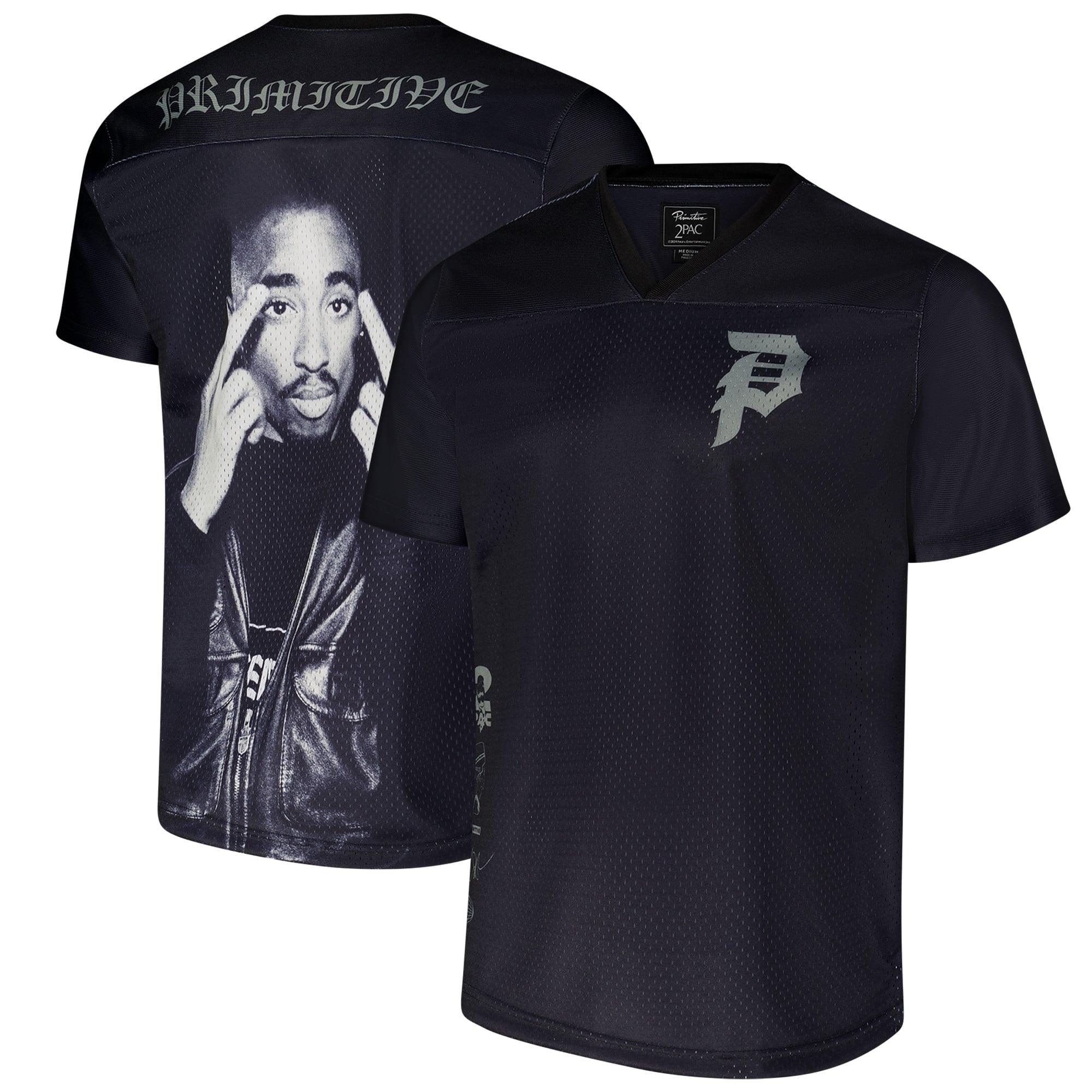 Tupac Shakur Icon Mesh Jersey - Black