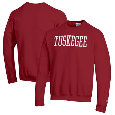 Tuskegee Golden Tigers Champion Powerblend Sweatshirt - Crimson