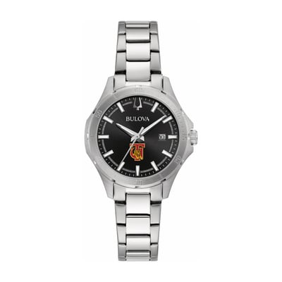 Tuskegee Golden Tigers Bulova Women's Stainless Steel Classic Sport Watch - Black