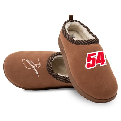 Ty Gibbs ISlide Unisex Number & Signature Mission Slippers - Brown