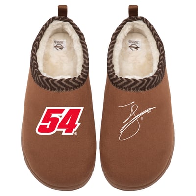 Ty Gibbs ISlide Unisex Number & Signature Mission Slippers - Brown