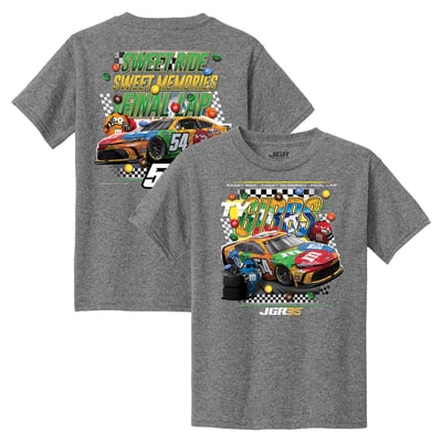 Ty Gibbs Classic Ink Youth M&M's Car Final Lap T-Shirt - Heather Gray