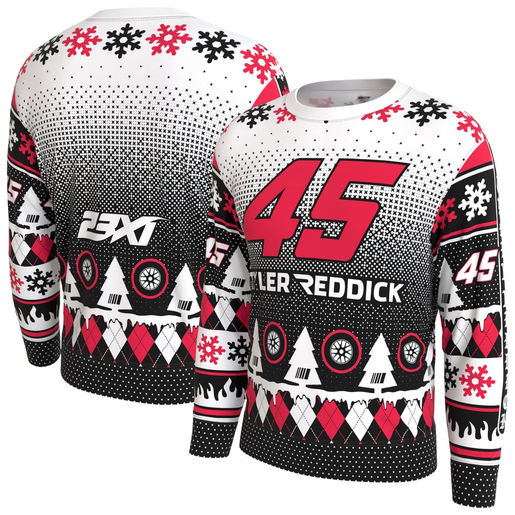 Tyler Reddick ProSphere Driver Holiday Sweater - White