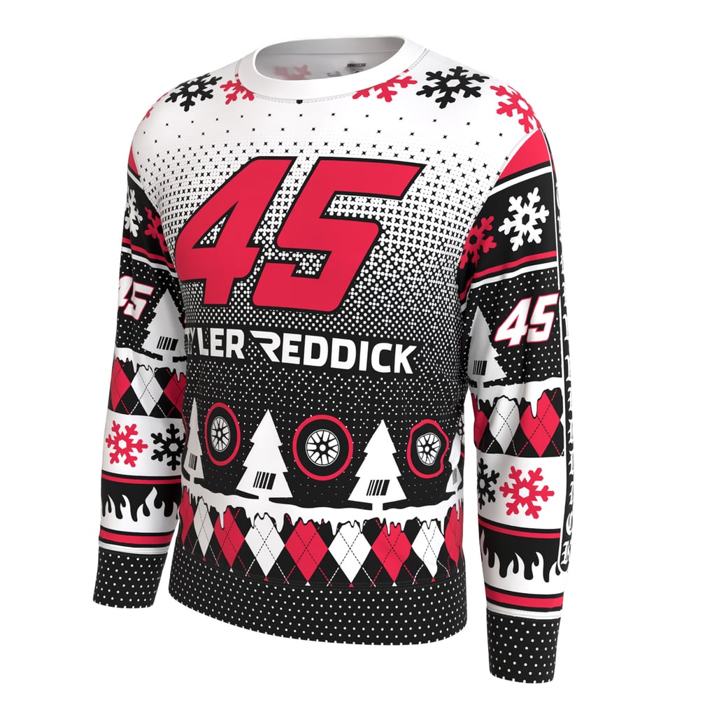 Tyler Reddick ProSphere Driver Holiday Sweater - White