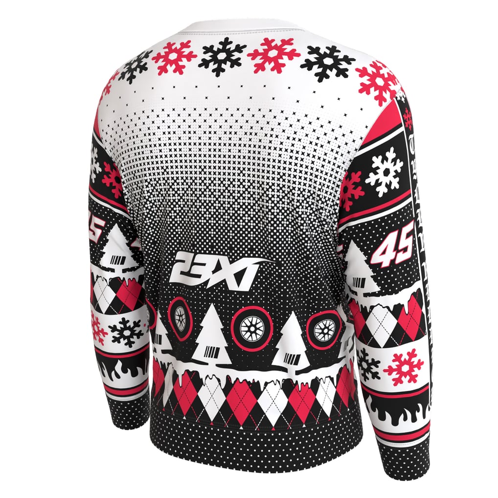 Tyler Reddick ProSphere Driver Holiday Sweater - White