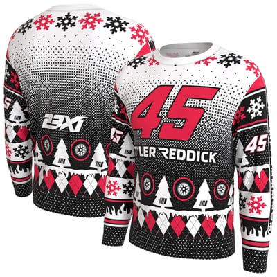 Tyler Reddick ProSphere Driver Holiday Sweater - White
