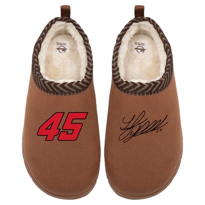 Tyler Reddick ISlide Unisex Number & Signature Mission Slippers - Brown