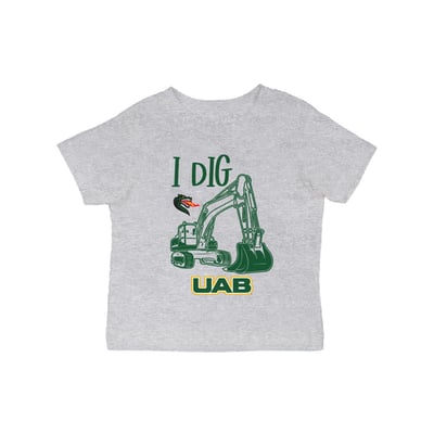UAB Blazers Vive La Fete Infant Excavator T-Shirt - Gray