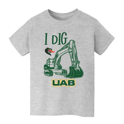 UAB Blazers Vive La Fete Youth Excavator T-Shirt - Gray