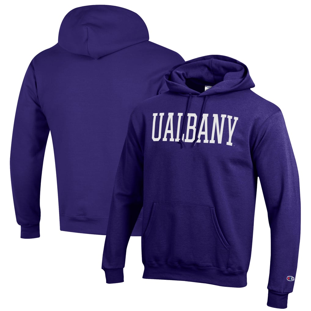 UAlbany Great Danes Champion Eco Powerblend Pullover Hoodie - Purple