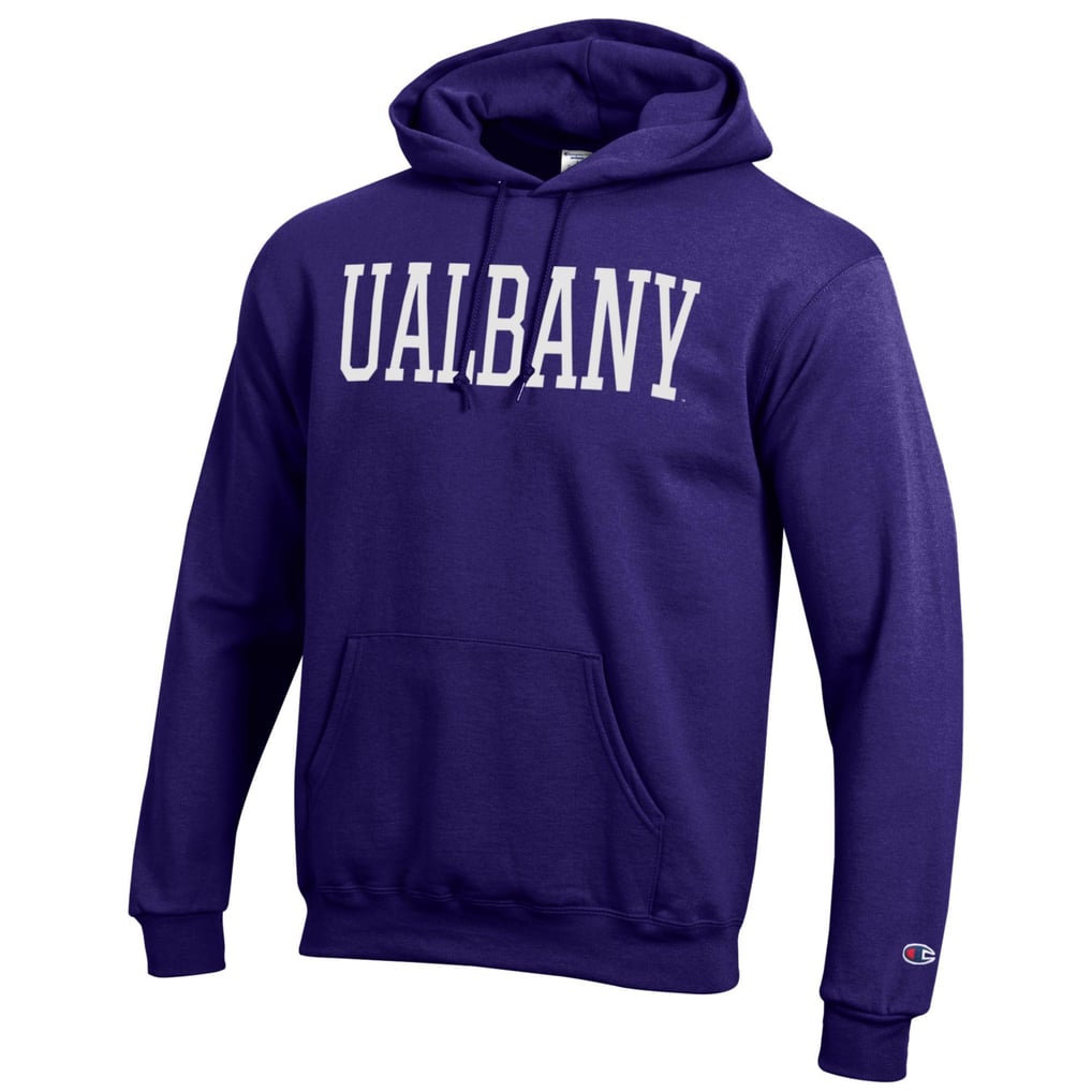 UAlbany Great Danes Champion Eco Powerblend Pullover Hoodie - Purple