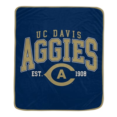 UC Davis Aggies Pegasus Vintage Arch Block 50" x 60" Ultra Soft Blanket