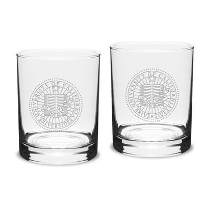 UC Riverside Highlanders 14oz. 2-Piece Classic Double Old Fashioned Glass Set