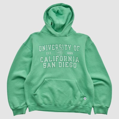UC San Diego Tritons Russell 2000s Hooded Pullover Sweatshirt - Green - S by Fanatics Real Vintage