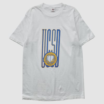 UC San Diego Tritons Wolf 90s T-shirt - White - L by Fanatics Real Vintage