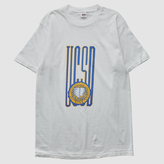 UC San Diego Tritons Wolf 90s T-shirt - White - L by Fanatics Real Vintage