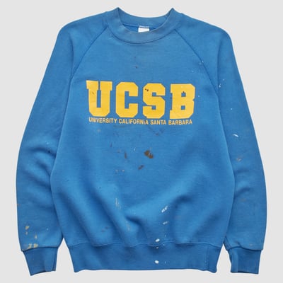 UC Santa Barbara Gauchos Soffe 80s Pullover Sweatshirt - Blue - S by Fanatics Real Vintage