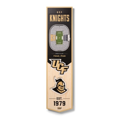 UCF Knights Fanpoint 8'' x 32'' 3D StadiumView Banner