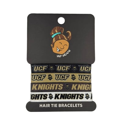  UCF Knights Hip Heads Four-Pack of Hair Tie Bracelets