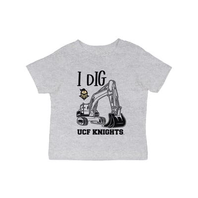 UCF Knights Vive La Fete Infant Excavator T-Shirt - Gray
