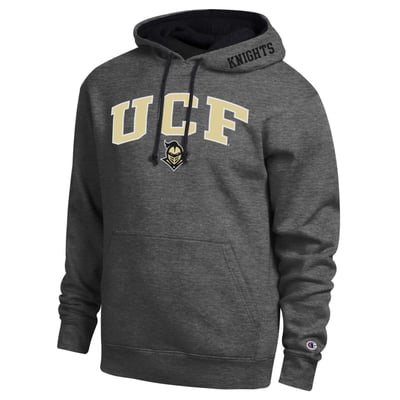  UCF Knights Champion Arch Tackle Twill Hoodie - Charcoal