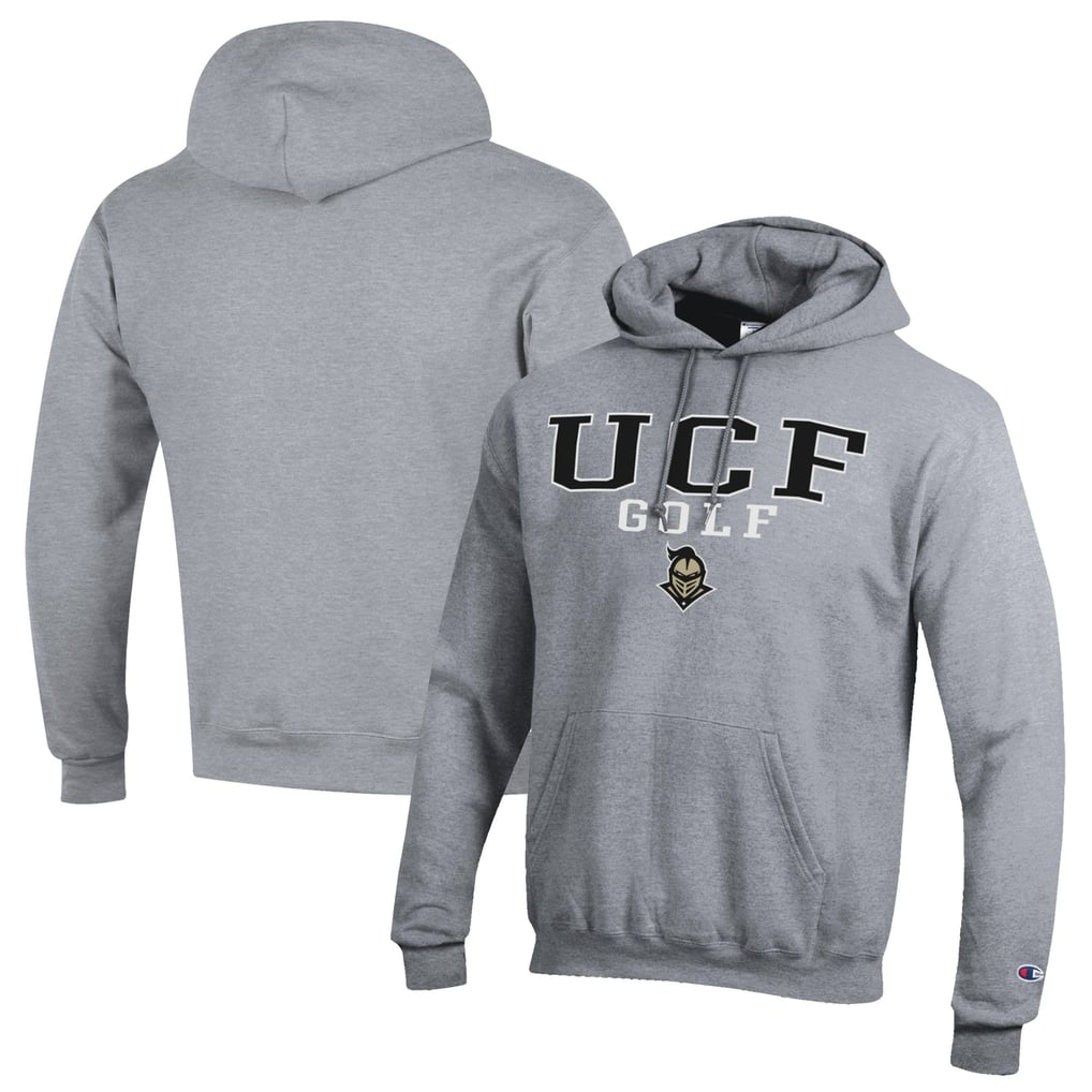  UCF Knights Champion Stacked Golf Powerblend Pullover Hoodie - Gray