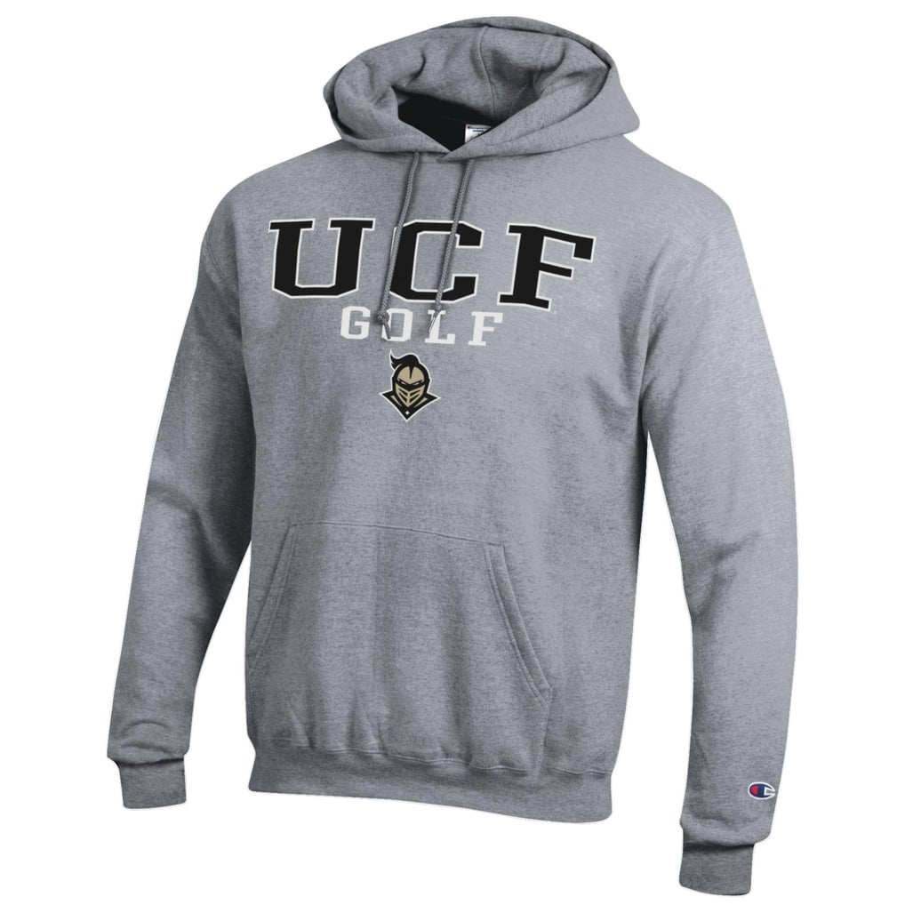  UCF Knights Champion Stacked Golf Powerblend Pullover Hoodie - Gray