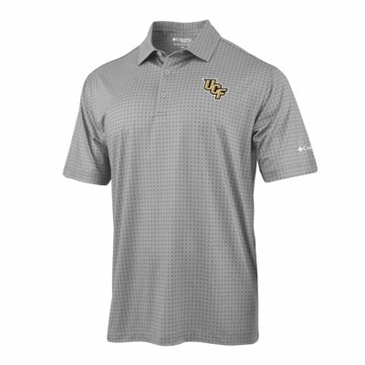  UCF Knights Columbia Highland Drift Polo - Gray