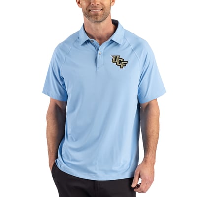UCF Knights Cutter & Buck Recycled Featherlight Stretch Sport Polo - Light Blue