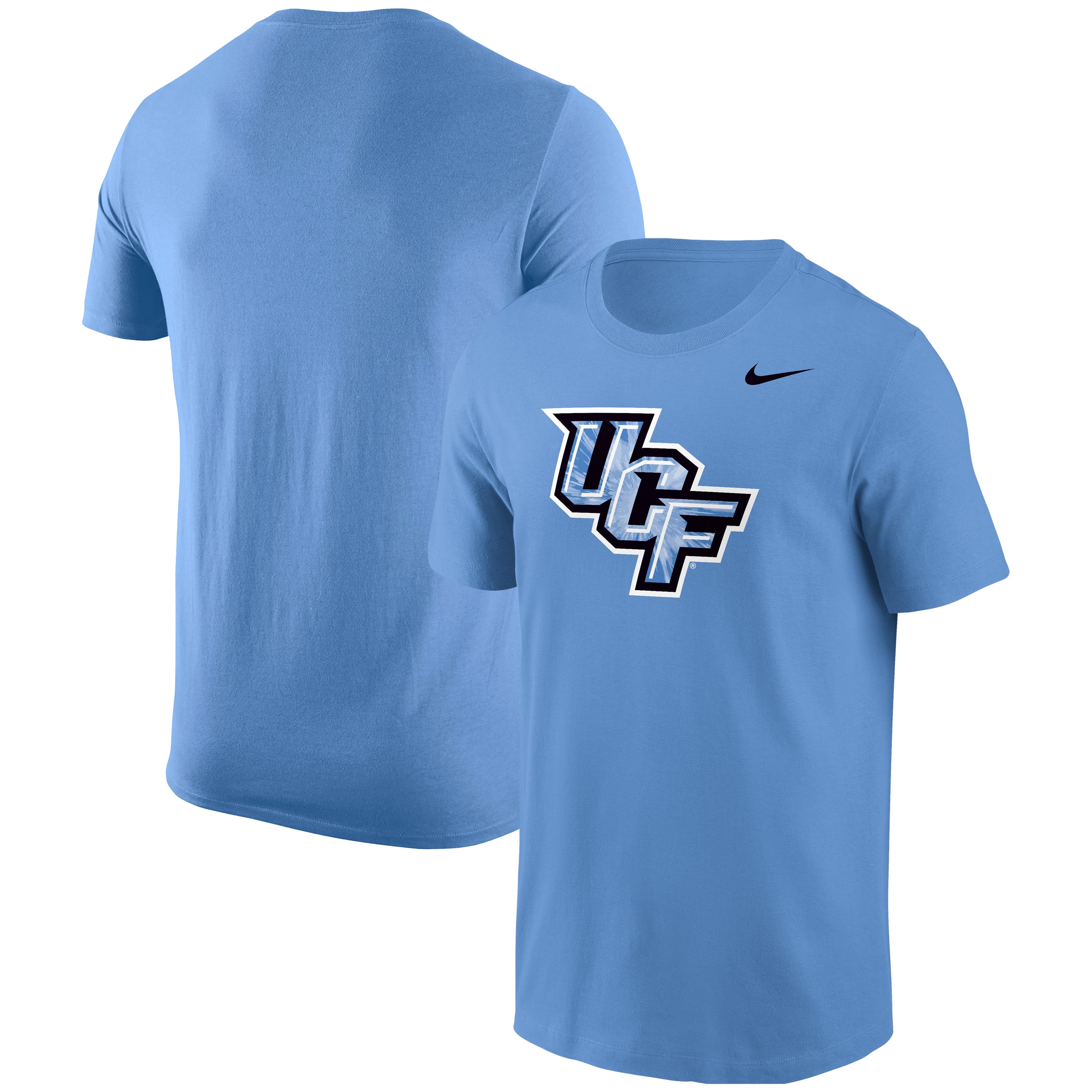 Nike UCF Knights Light Blue 2025 Space Game Pattern Core T-Shirt