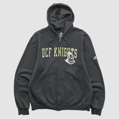 UCF Knights Adidas 2010s Hooded Full Zip Sweatshirt - Black - M by Fanatics Real Vintage