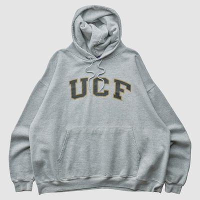UCF Knights Champion 2000s Hooded Pullover Sweatshirt - Heather Gray - XL by Fanatics Real Vintage