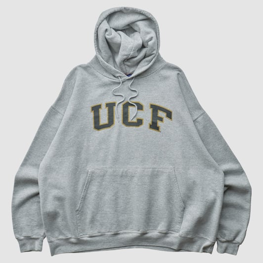 UCF Knights Champion 2000s Hooded Pullover Sweatshirt - Heather Gray - XL by Fanatics Real Vintage