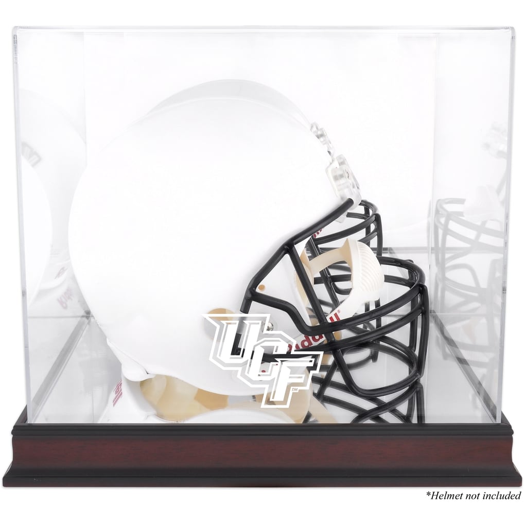 UCF Knights Fanatics Authentic Mahogany Base Team Logo Helmet Display Case with Mirrored Back