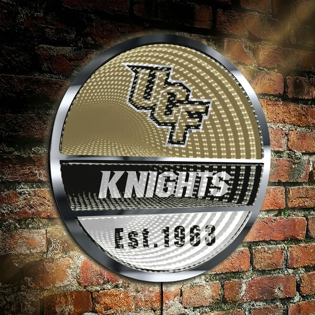 UCF Knights Three-Cell Circular Infinity Light