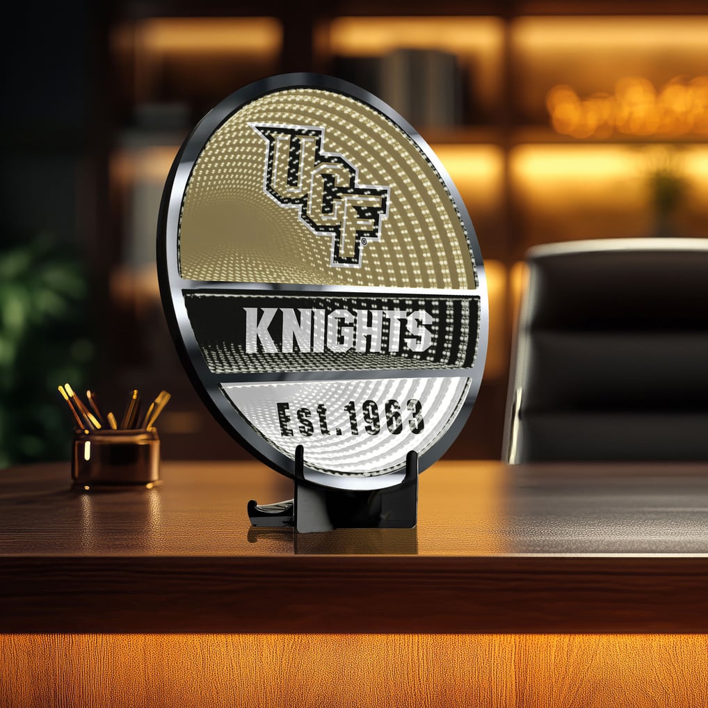UCF Knights Three-Cell Circular Infinity Light