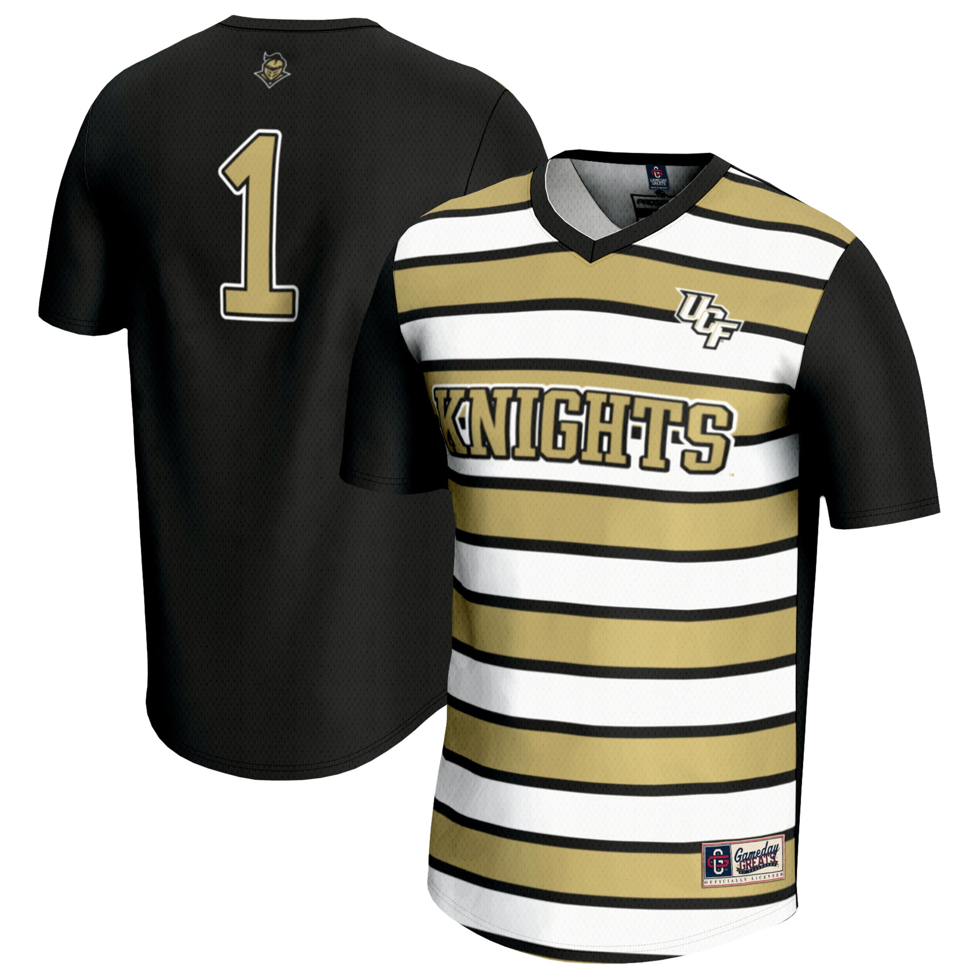 UCF Knights Unisex Lightweight Soccer Fashion Jersey Black #1