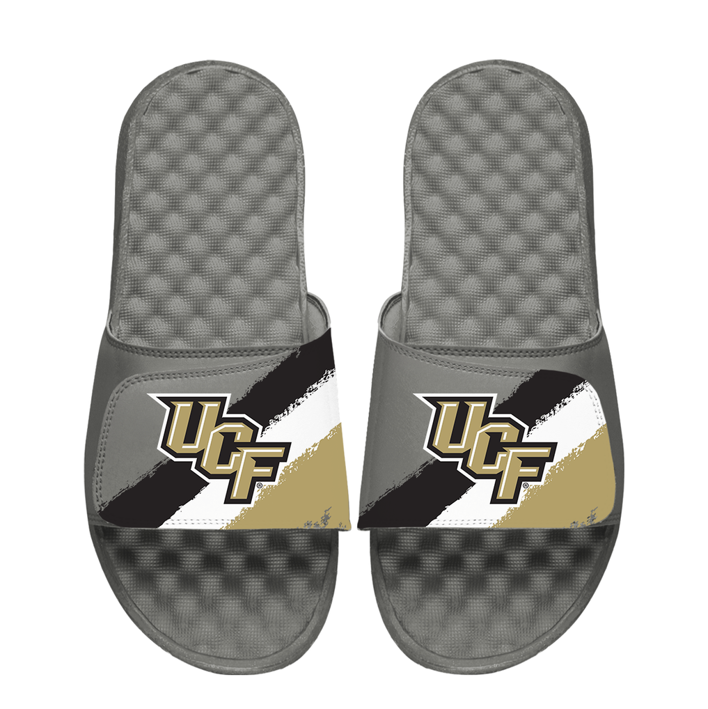 UCF Knights ISlide Unisex Paint Stripes Slide Sandals