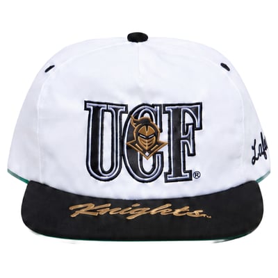 UCF Knights Lafavre Unisex Over-Visor Two Tone Snapback Hat - White
