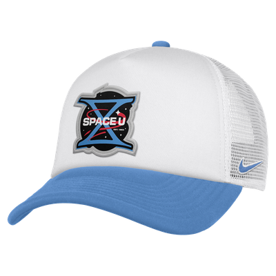 UCF Knights Nike Unisex 2026 Space Game Rise Pinched Crown Foam Adjustable Trucker Hat - White
