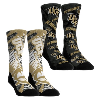 UCF Knights Rock Em Unisex Two-Piece Team Blast Crew Socks Set