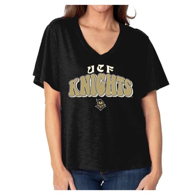  UCF Knights Women's Fawn Flutter Sleeve T-Shirt - Black