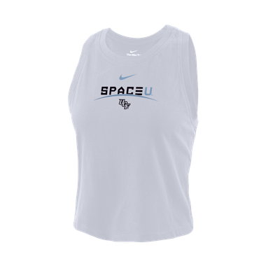 UCF Knights Nike Women's 2026 Space Game Dri-FIT Cropped Tank Top - White