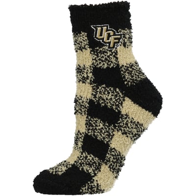 UCF Knights ZooZatz Women's Fuzzy Buffalo Checkered Ankle Socks