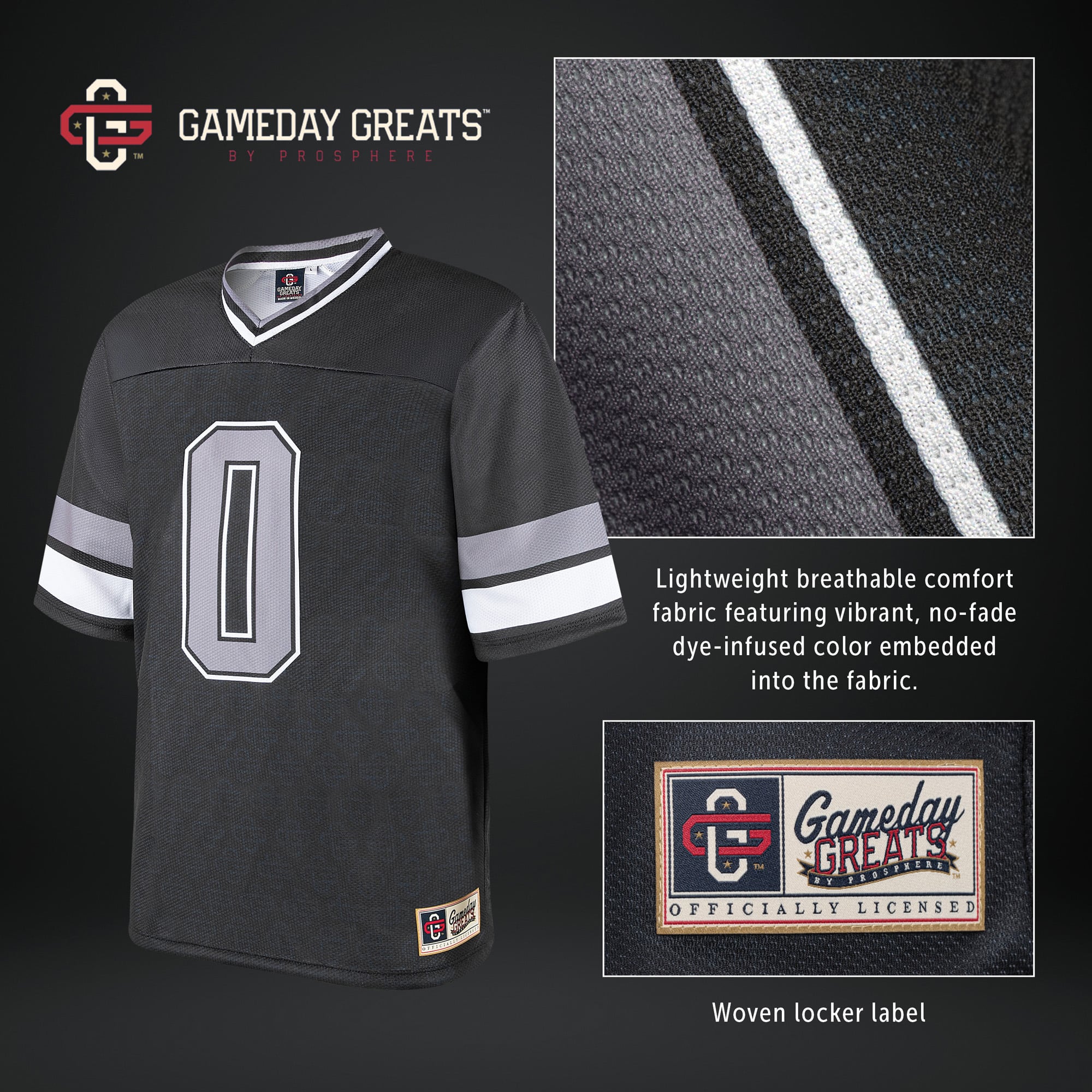 UCF Knights Youth Spirit Baseball Jersey Black