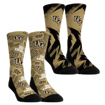  UCF Knights Rock Em Youth Game Day Two-Pack Crew Socks Set - Gold