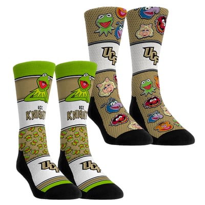  UCF Knights Rock Em Youth Muppets 2-Pack Crew Socks Set