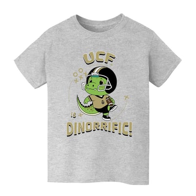 UCF Knights Vive La Fete Youth Dinorrific T-Shirt - Gray