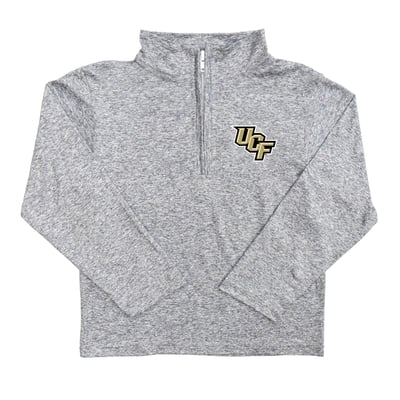  UCF Knights Vive La Fete Youth Team Logo Quarter-Zip Sweatshirt - Heather Gray